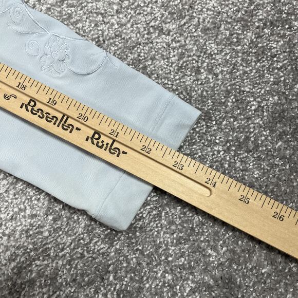 Patagonia T Shirt Womens Large Stretch Performance Floral Embroidery Hiking - Picture 14 of 14